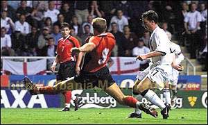 Fowler scores England's second